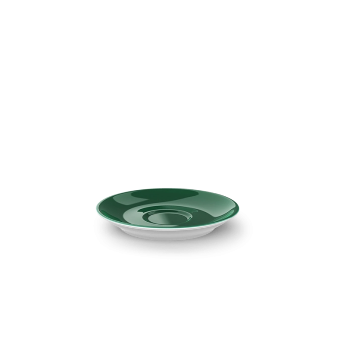 Solid Color Espresso soucoupe classico vert sapin