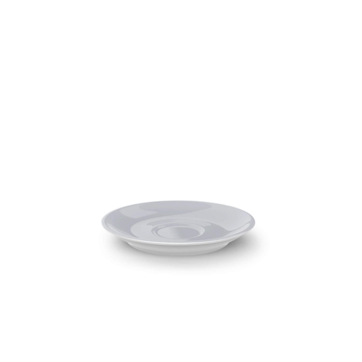 Solid Color Espresso Soucoupe classico gris clair