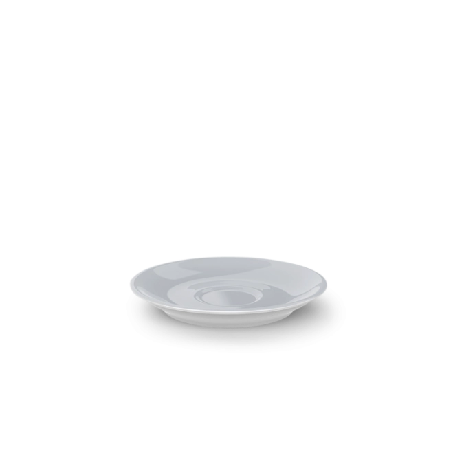 Solid Color Espresso Soucoupe classico gris clair