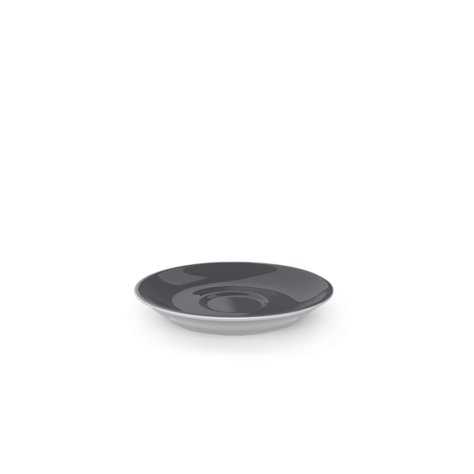 Solid Color Espresso Soucoupe classico anthracite
