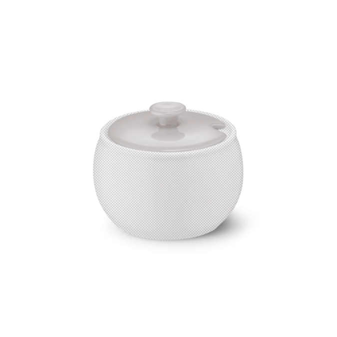 Solid Color couvercle du sucrier pearl