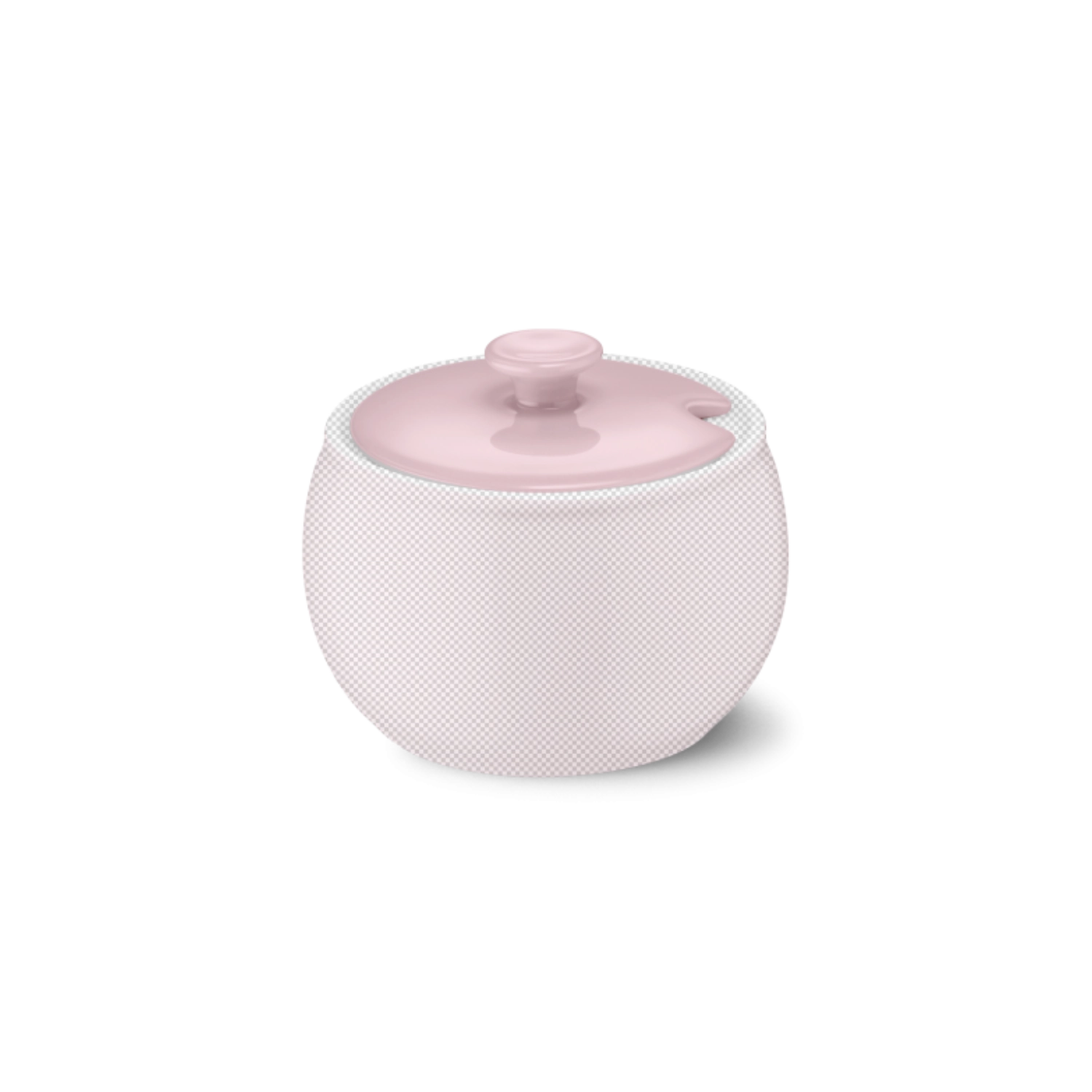 Couvercle Solid Color boîte à sucre rose pâle