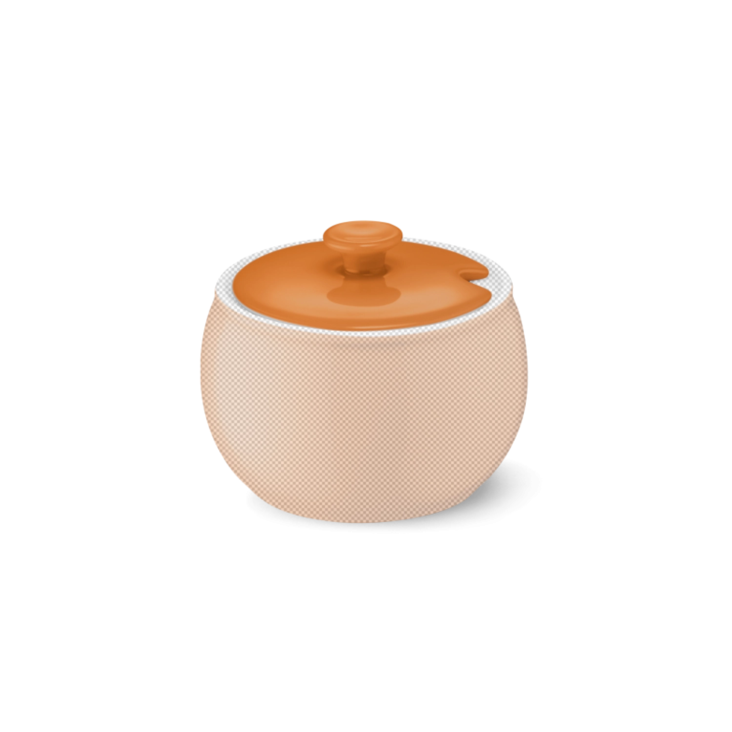Solid Color Deckel Zuckerdose