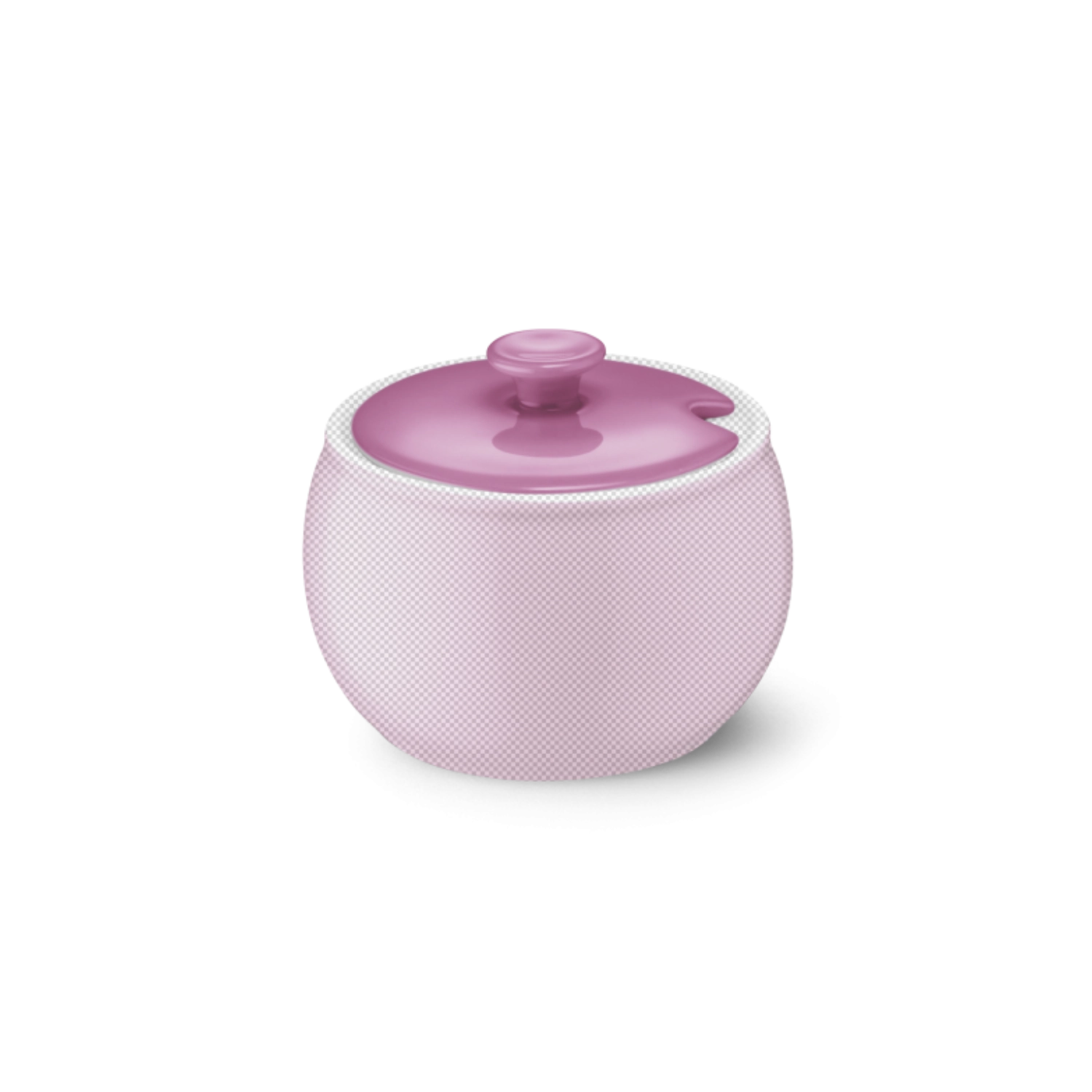 Couvercle Solid Color boîte à sucre rose