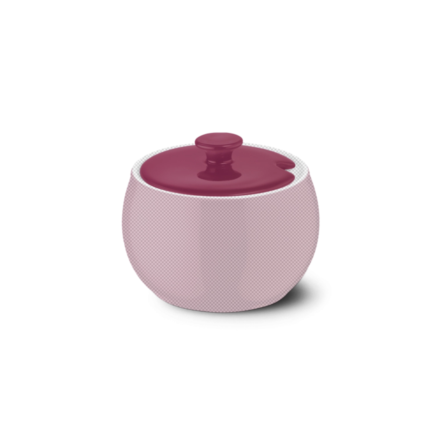 Solid Color Deckel Zuckerdose