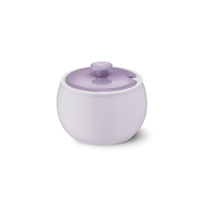 Solid Color couvercle boîte à sucre lilas