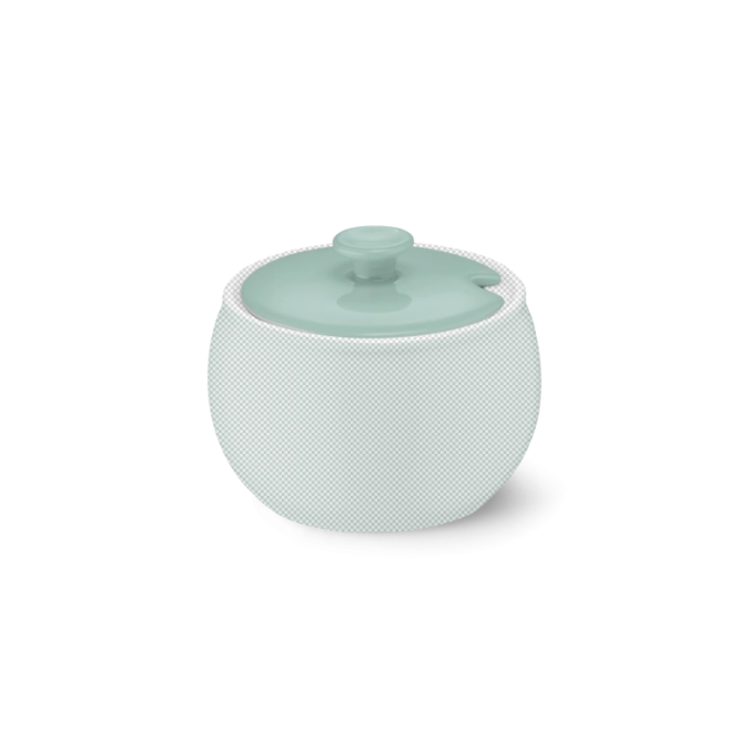 Solid Color couvercle sucrier turquoise