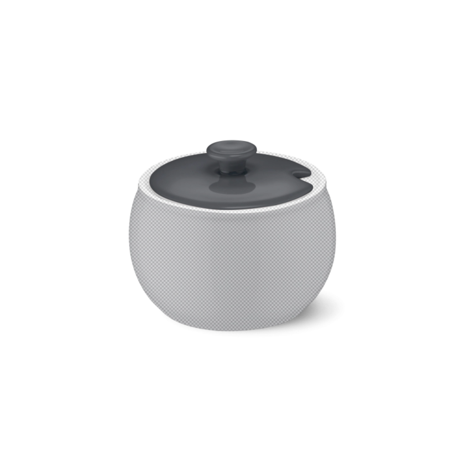 Solid Color couvercle sucrier anthracite