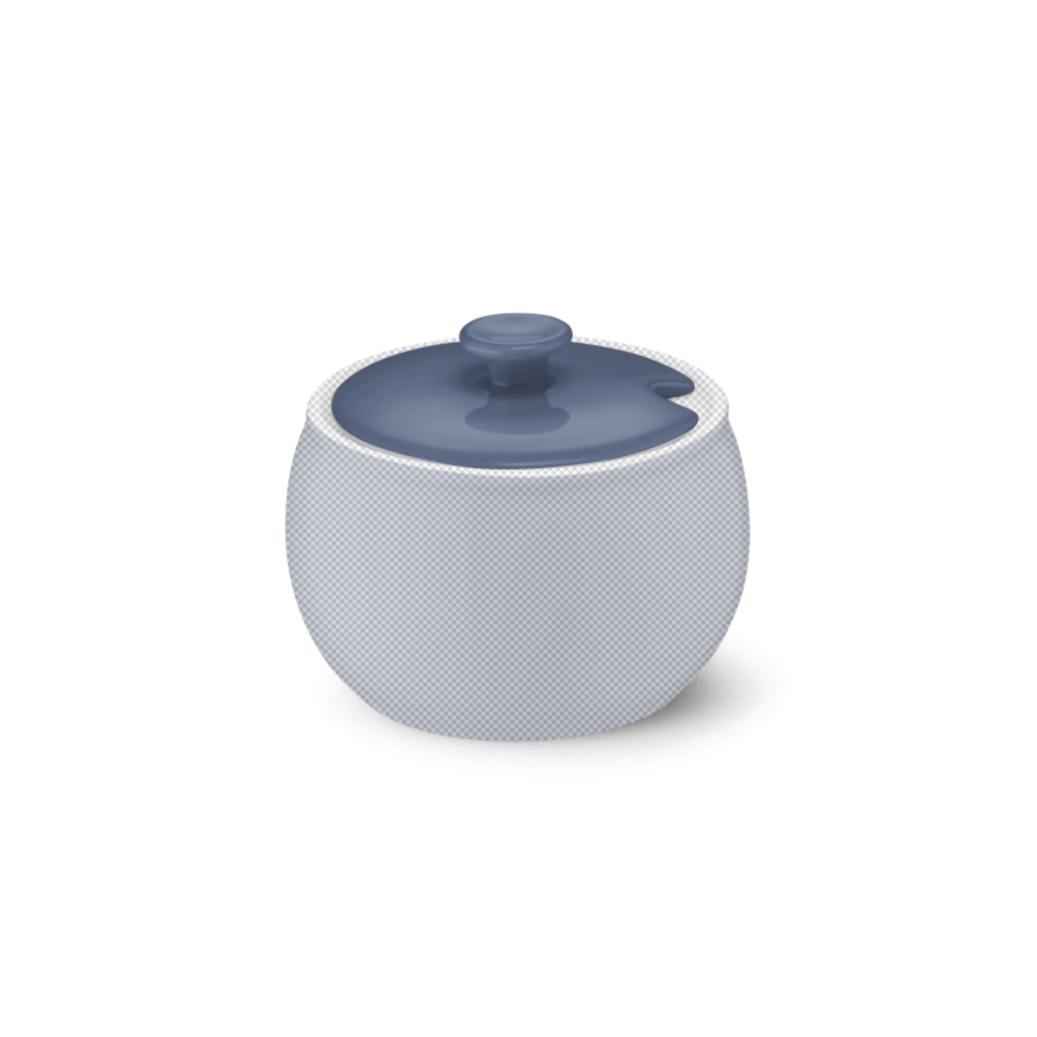 Solid Color couvercle sucrier indigo