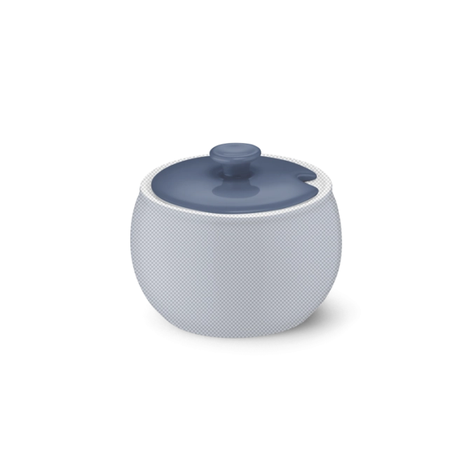Solid Color couvercle sucrier indigo