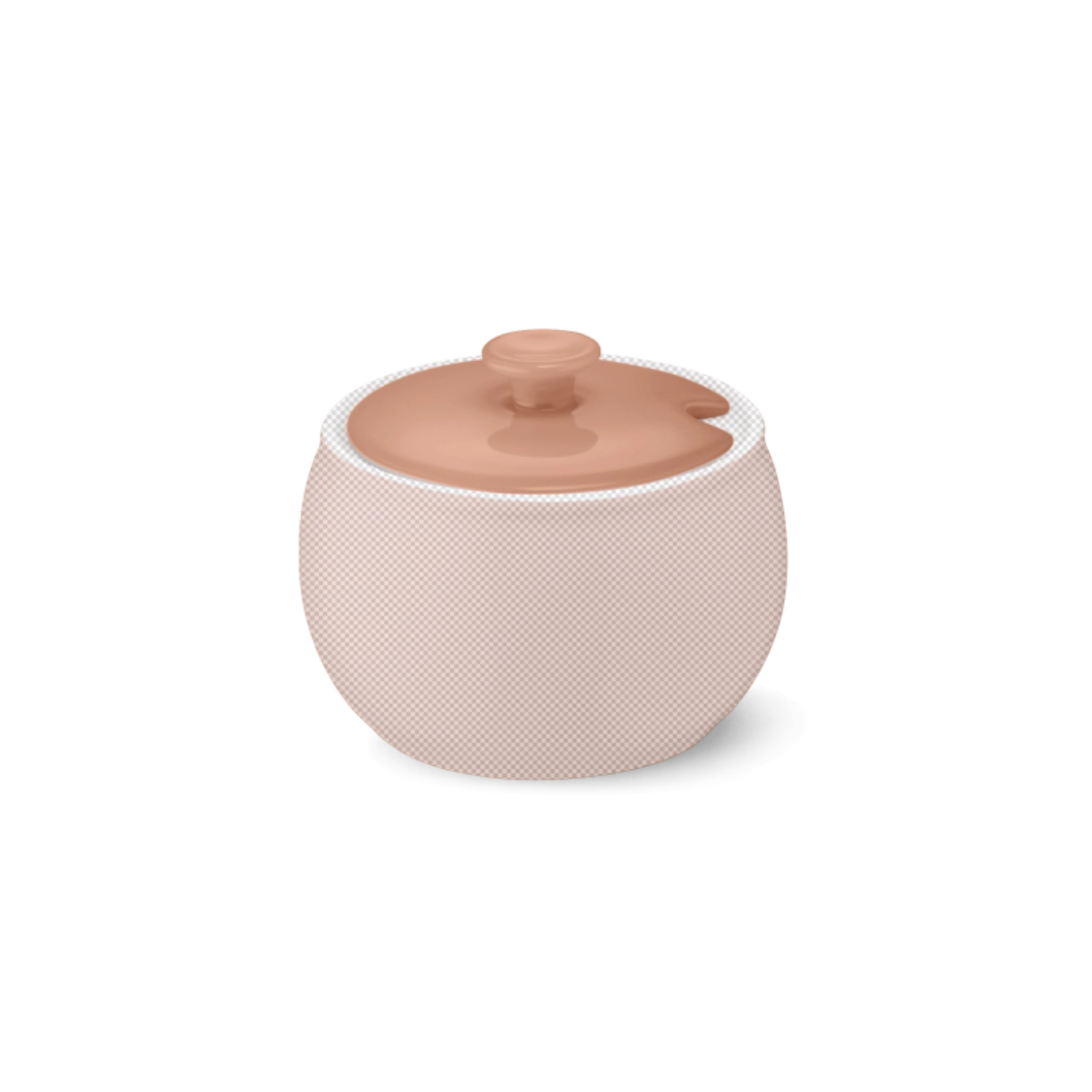 Solid Color Deckel Zuckerdose