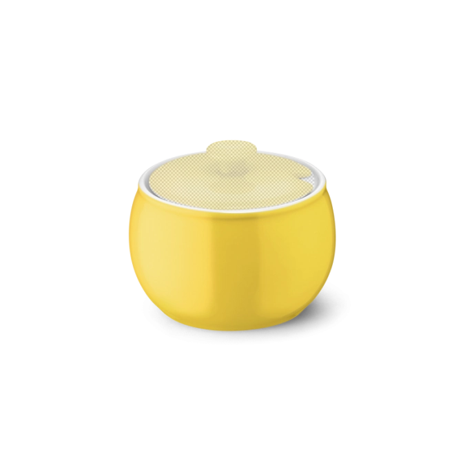 Solid Color sucrière sans couvercle jaune soleil