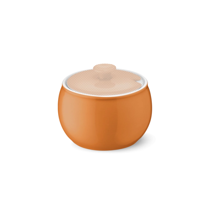 Solid Color sucrière sans couvercle orange