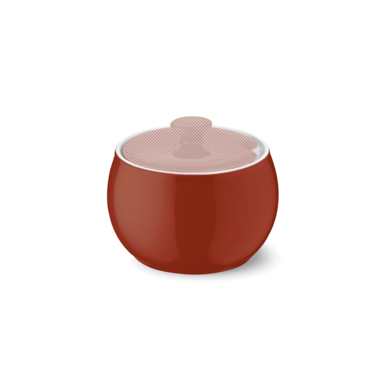 Solid Color sucrière sans couvercle paprika