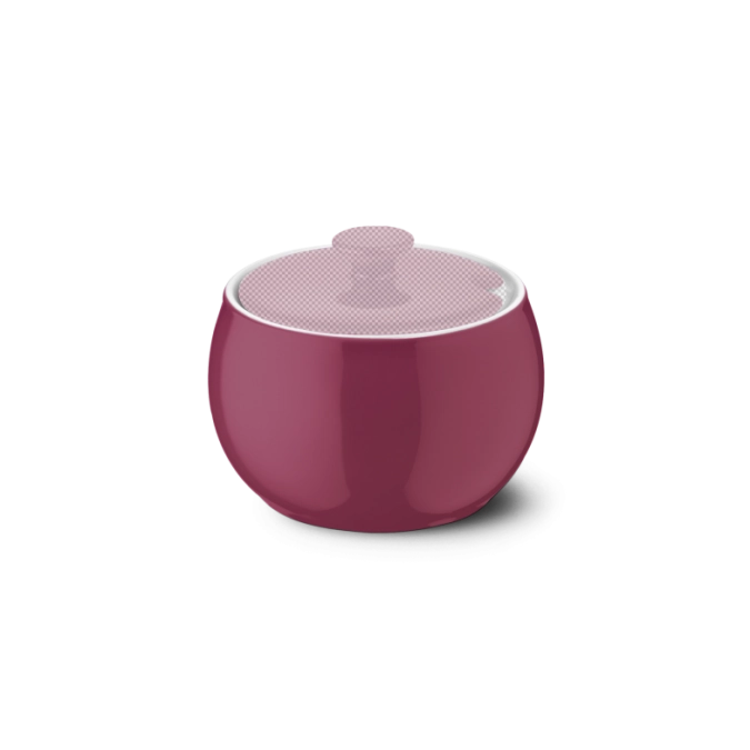 Solid Color sucrière sans couvercle framboise