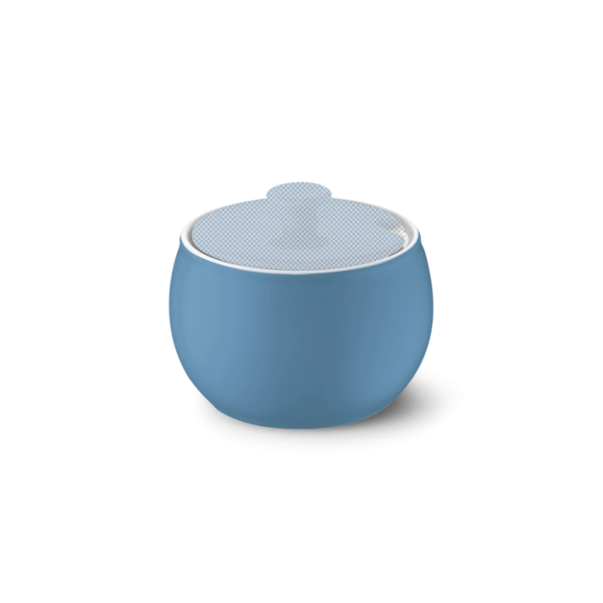 Solid Color sucrier sans couvercle vintage blue