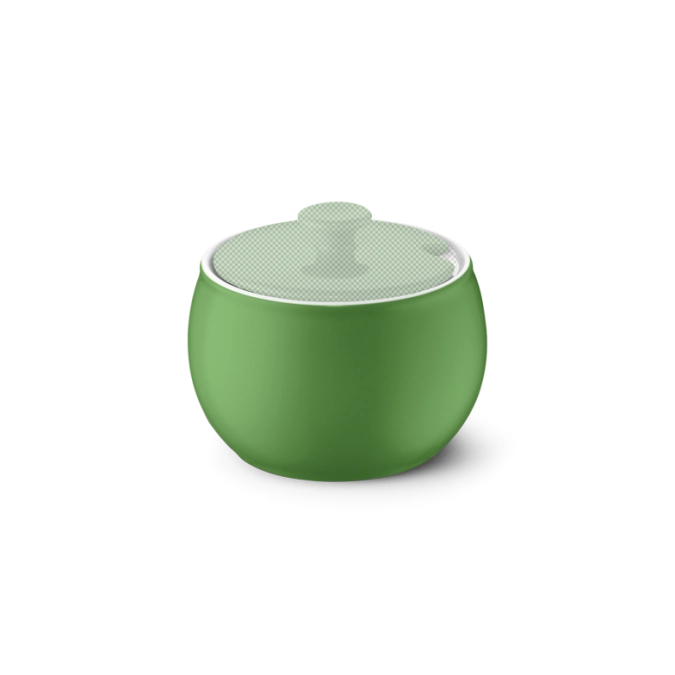 Solid Color sucrière sans couvercle vert pomme