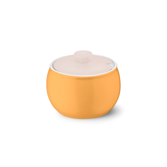 Solid Color sucrière sans couvercle mandarine