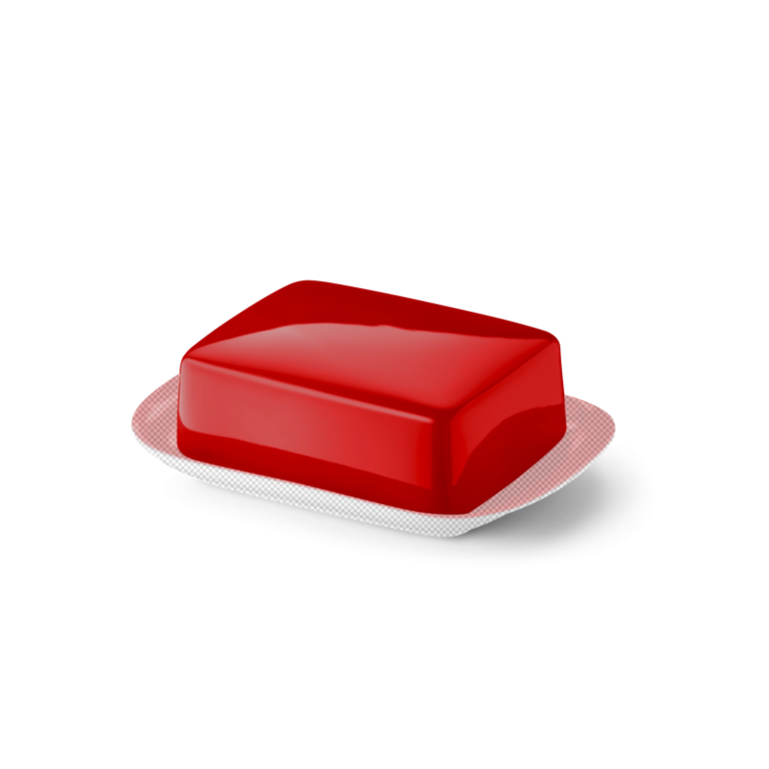 Solid Color beurrier supérieur rouge vif