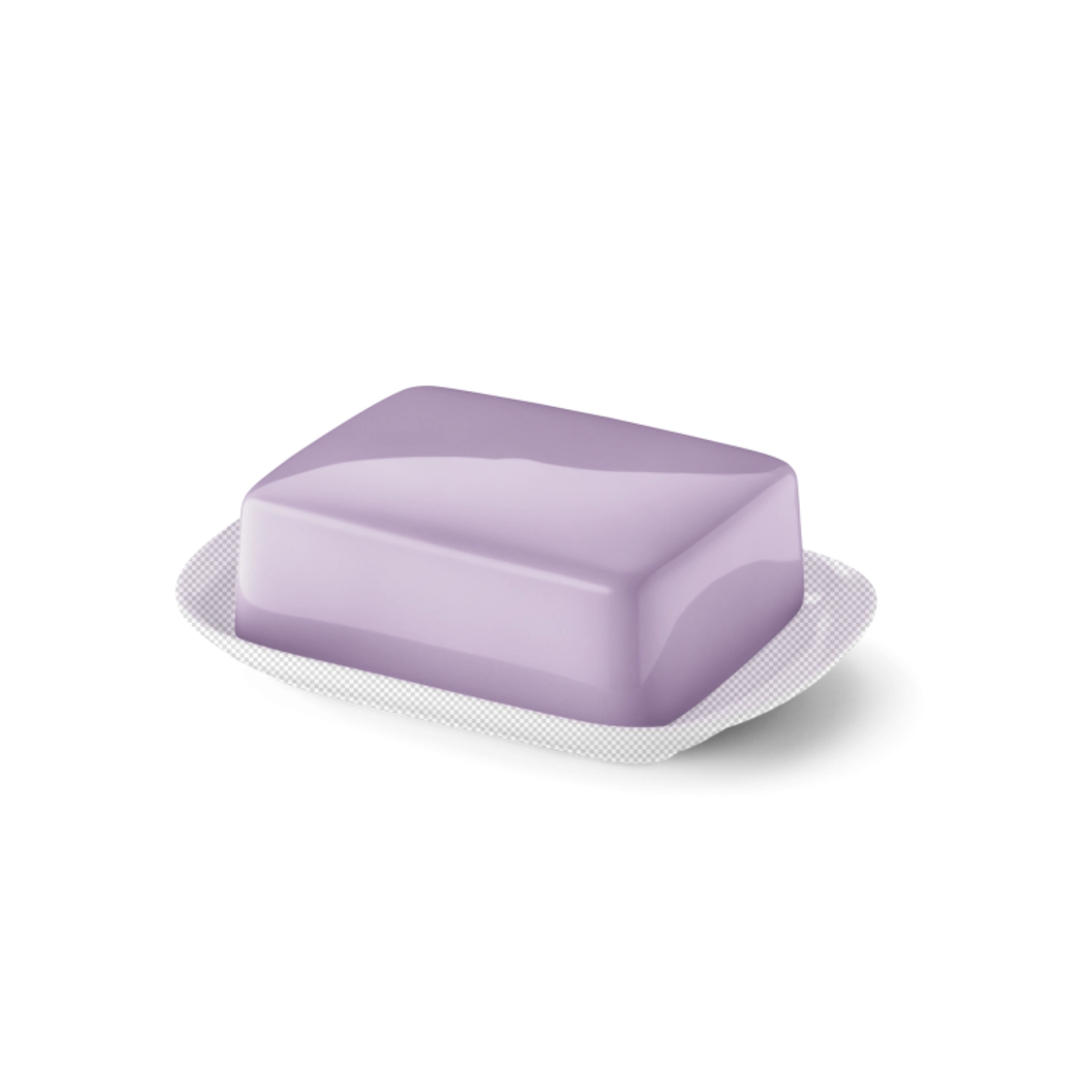 Solid Color Butterdose supérieur lilas