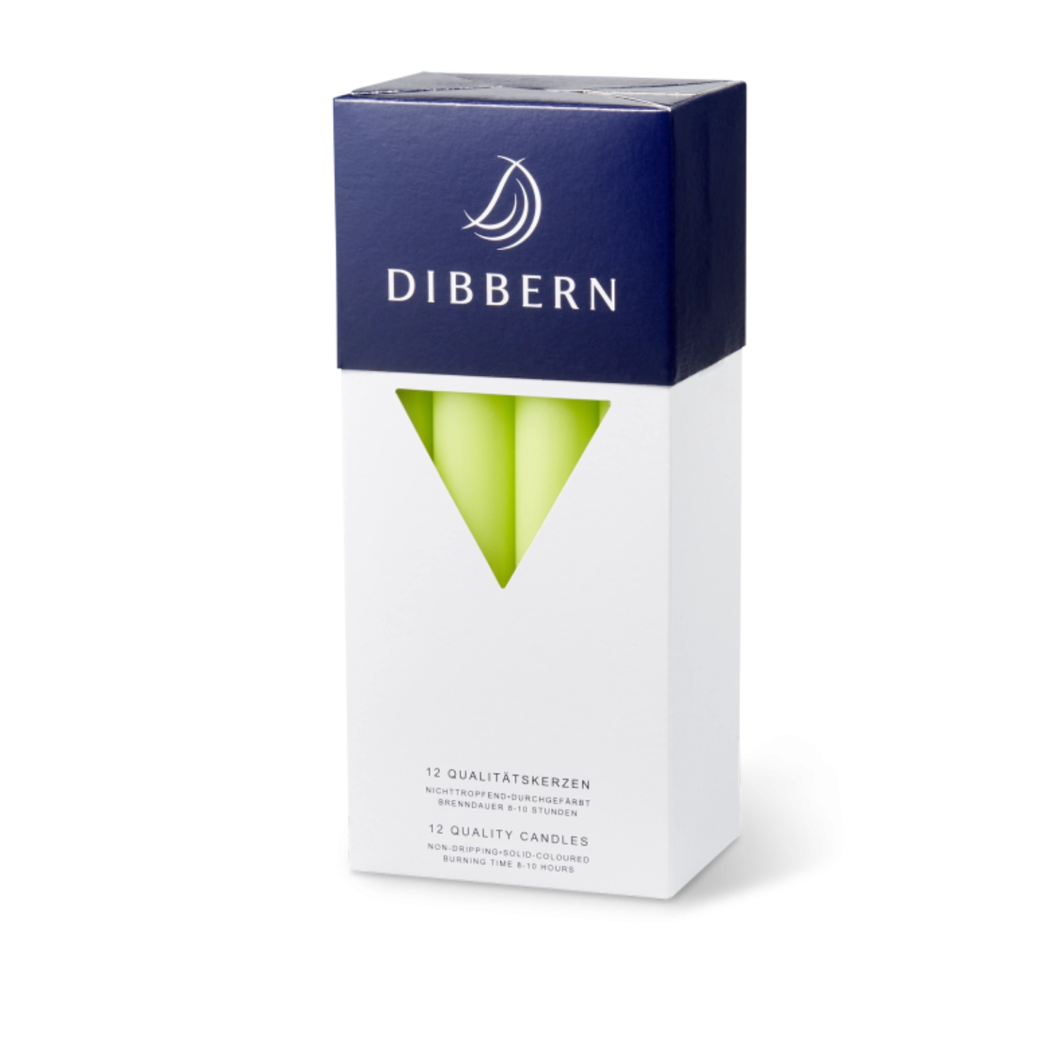 Bougie bâton 20 cm citron vert