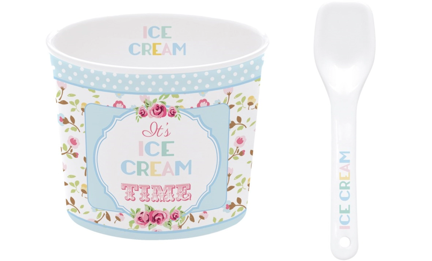 Time for ice cream coupe à glace, bleu, d8.5cm