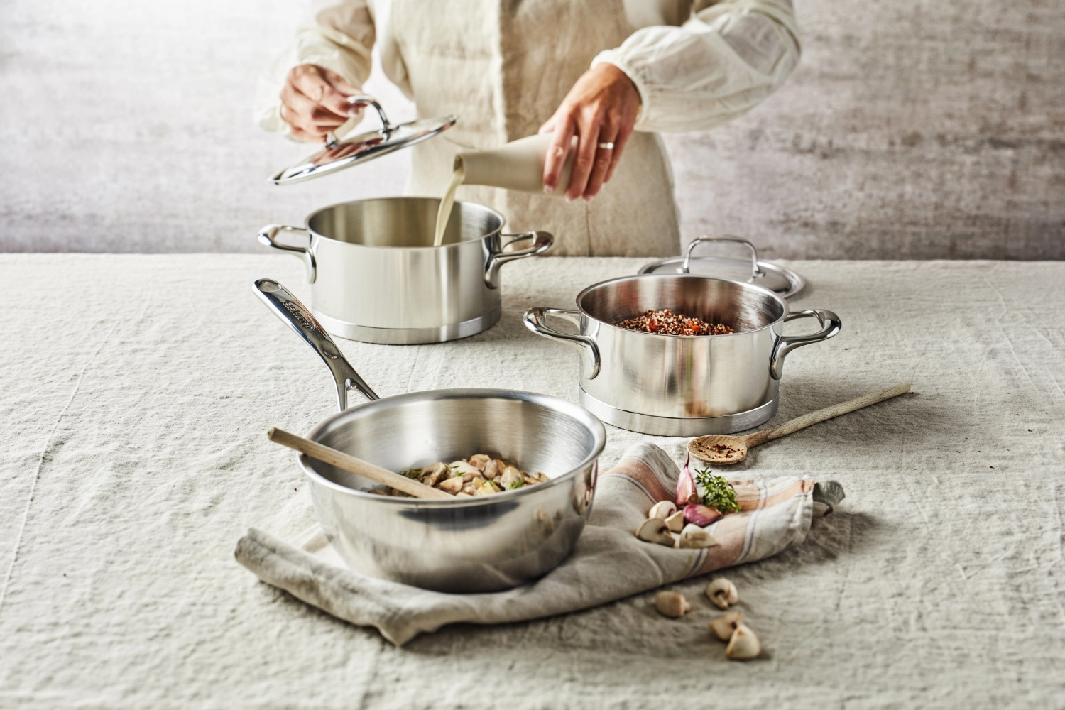 3tlg. Atlantis 7 Kochtopfset