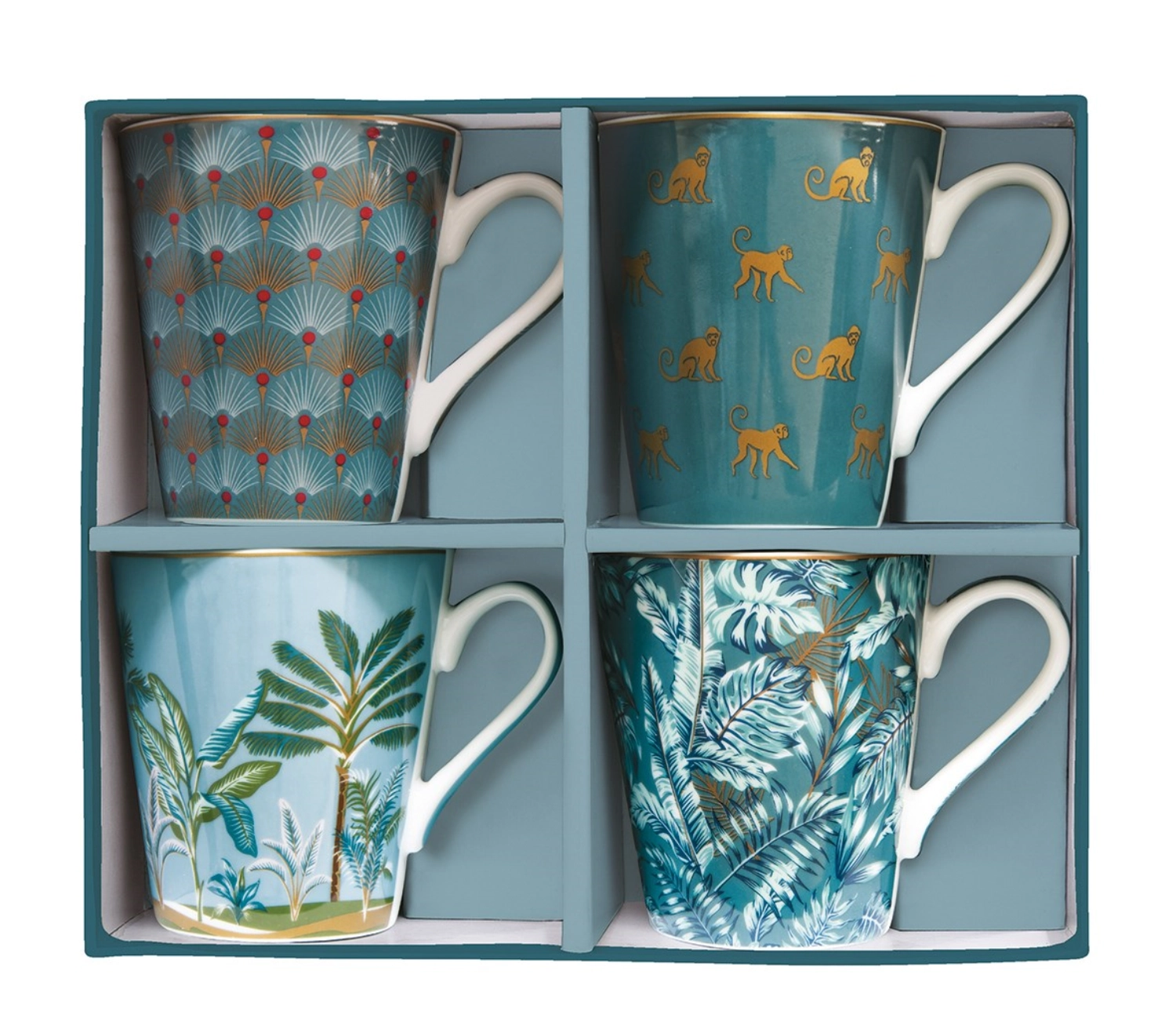 4er Set Coffee Mania Kaffebecher