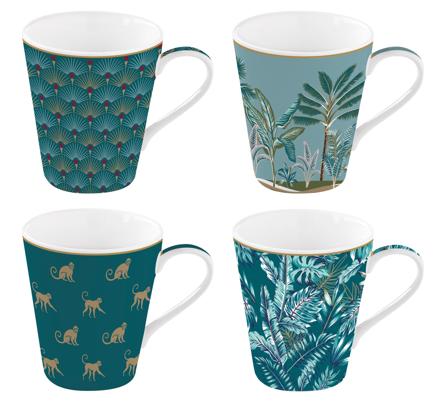 4er Set Coffee Mania Kaffebecher