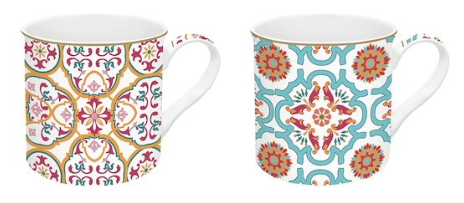 Set de 2 tasses en porcelaine siracusa 300 ml