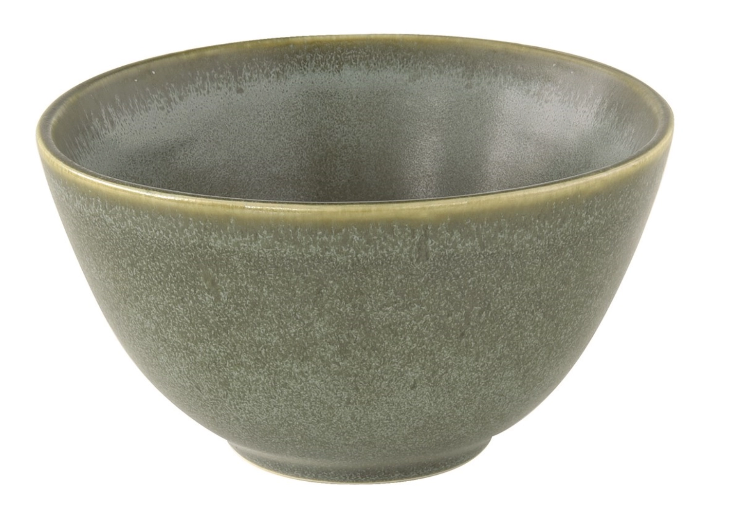 Essential saladier, faïence, vert, D15cm