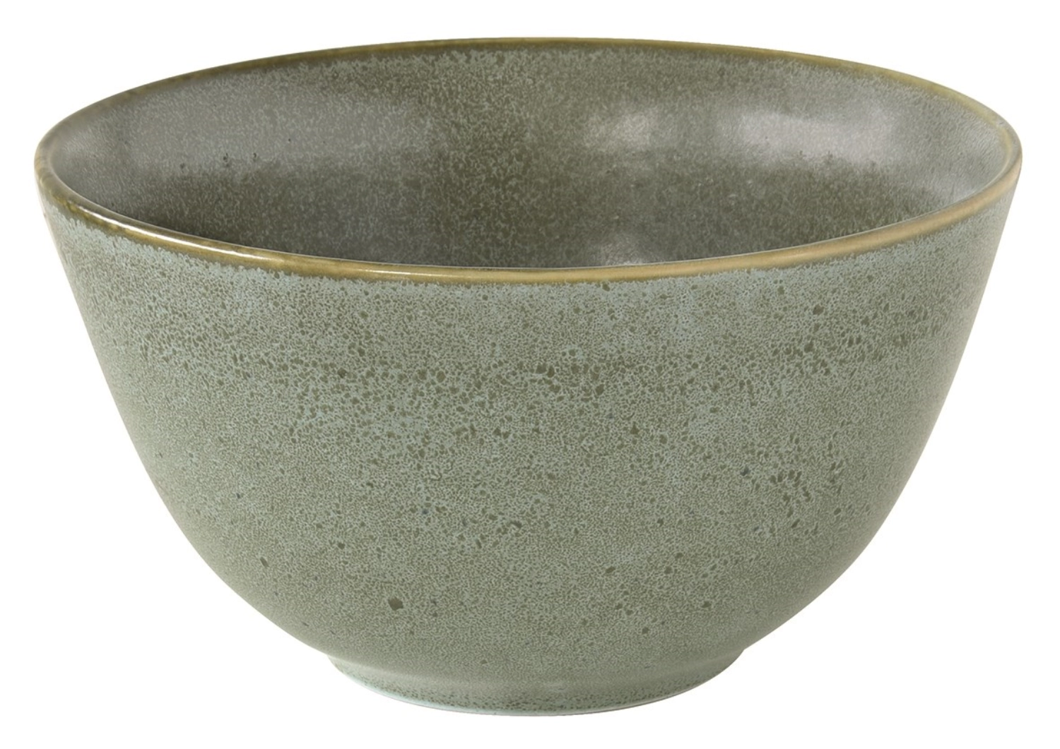 Essential saladier, faïence, vert, D20.5cm