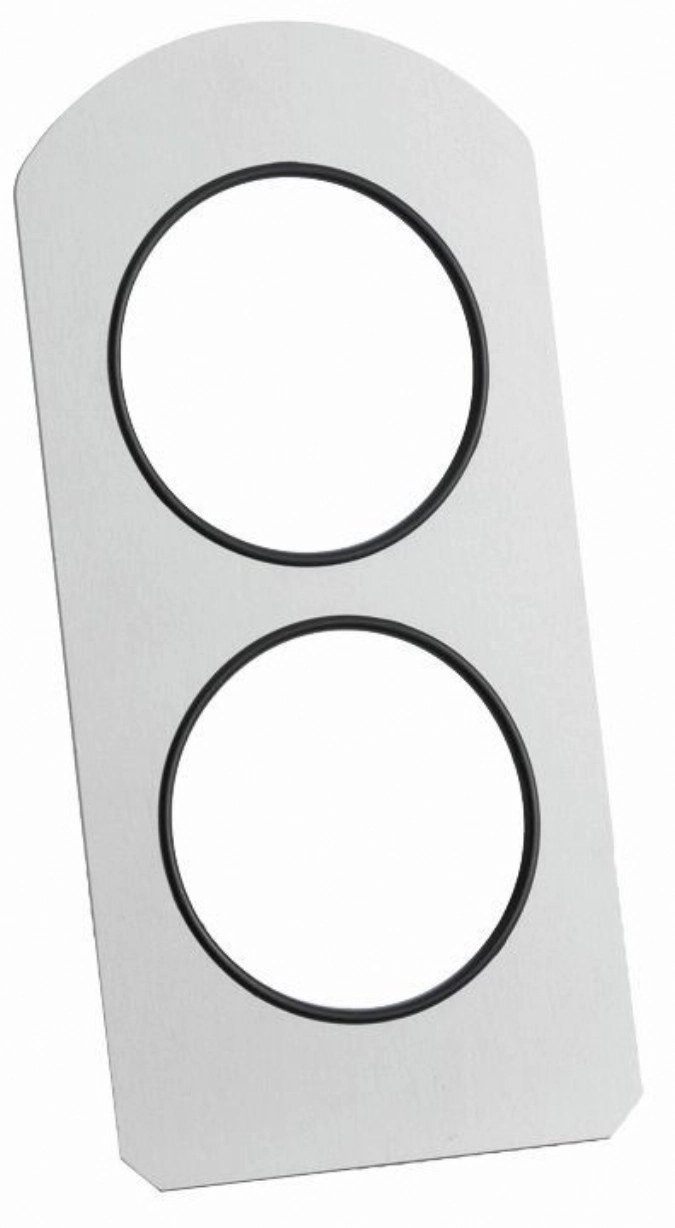 GASTRO Vario Rack Paroi arrière pour 2 présentoirs, protecti