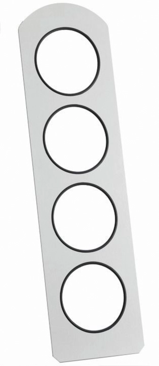 GASTRO Vario Rack Paroi arrière pour 4 présentoirs, protecti