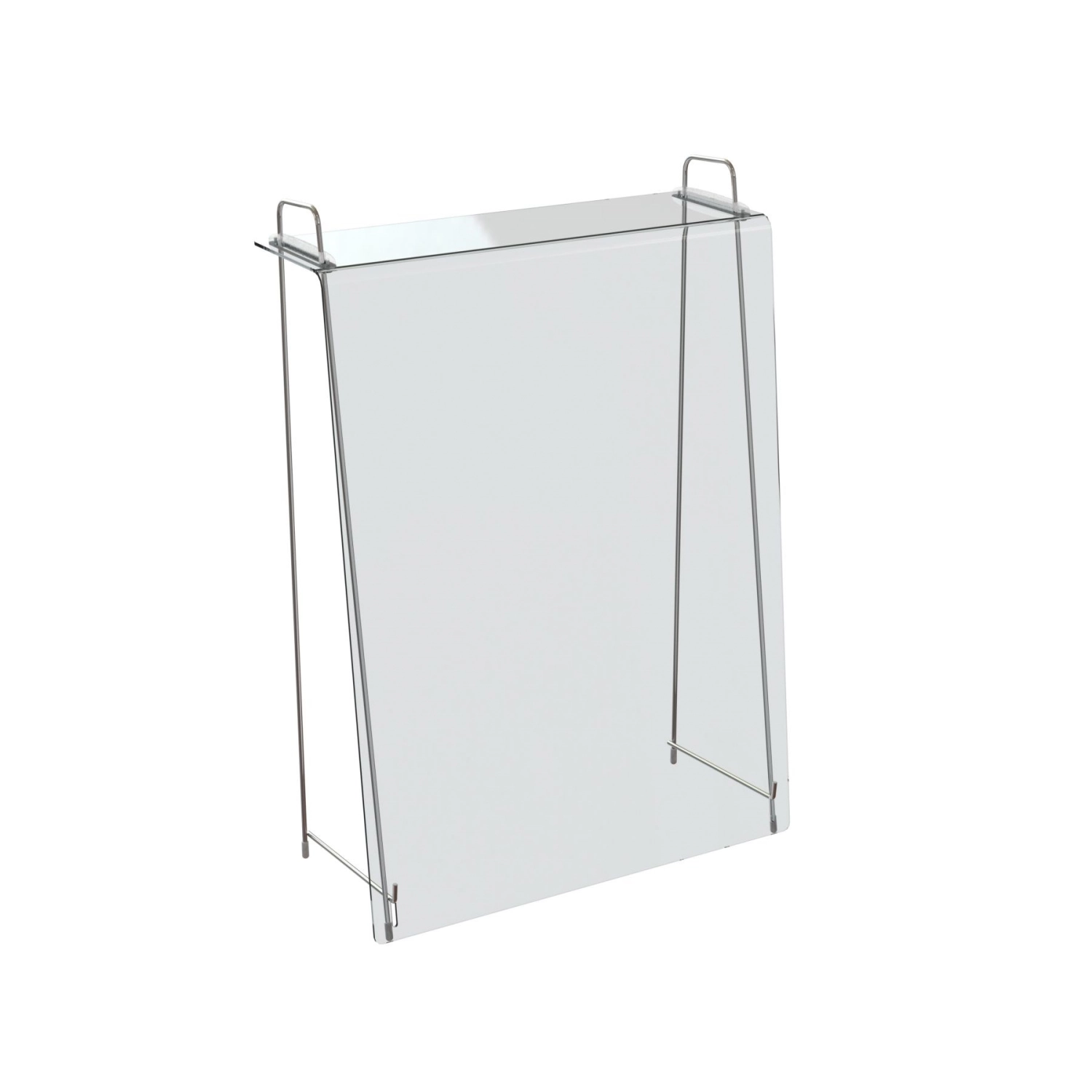 Schutzscheibe, ohne Serviceklappe 600x200 mm, H865 mm