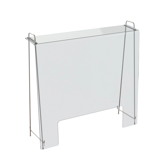 Vitre de protection, avec volet de service 900x250 mm, H865
