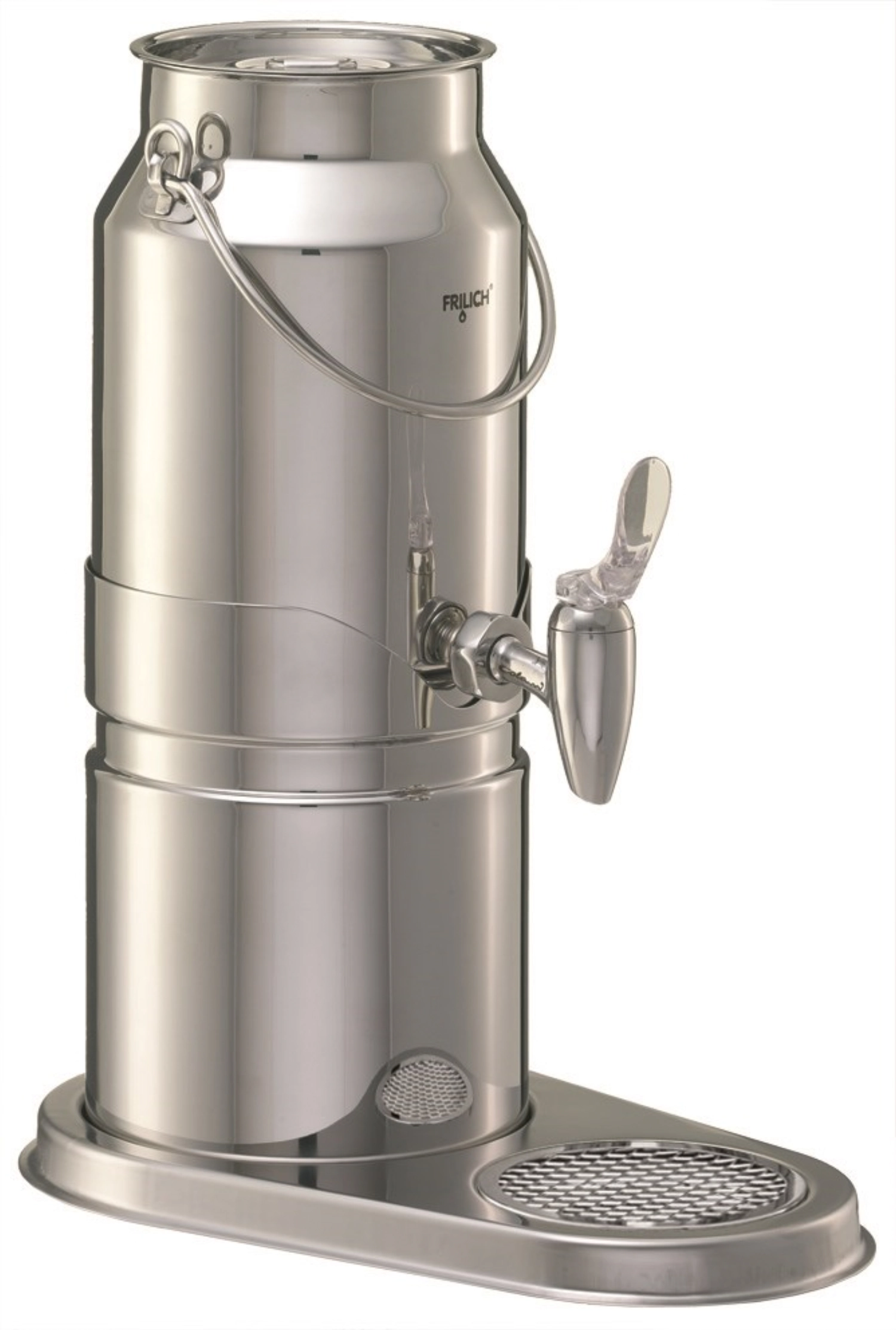 UNISON Milchkanne 3l, Edelstahlhahn