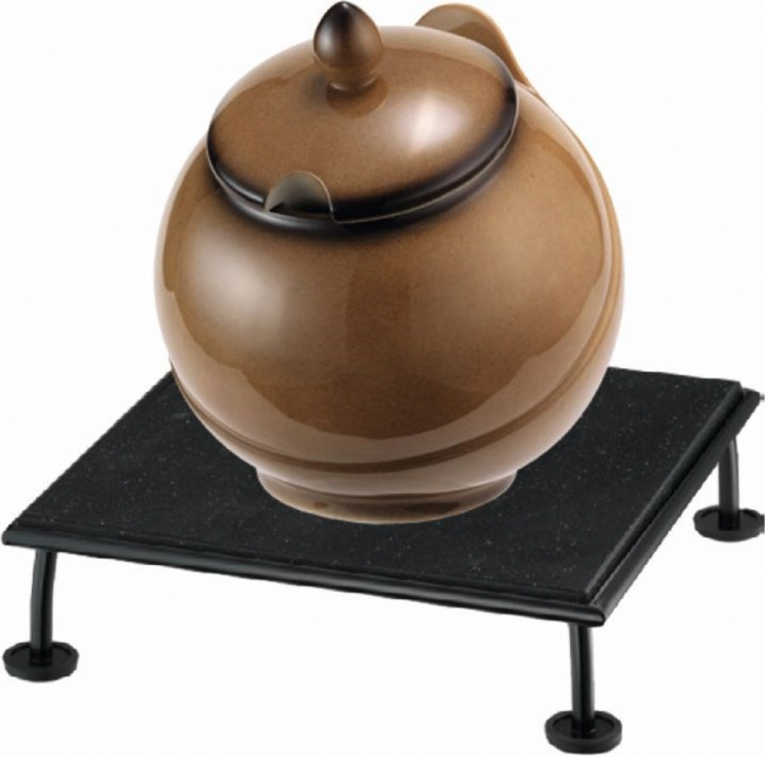 RAISER Buffet Bowl Med. 23 x 23 gris Pied S Black Steel