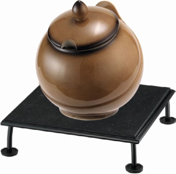 RAISER Buffet Bowl Med. 23 x 23 grau S-Standfuss Black Steel