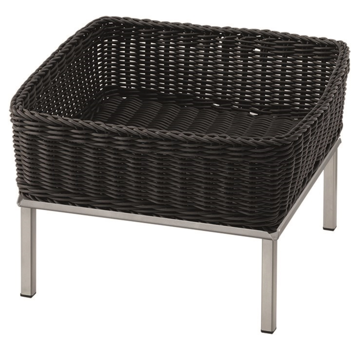 RAISER Brotkorb 33x33cm grey M-Standfuss St. Steel Korb aus