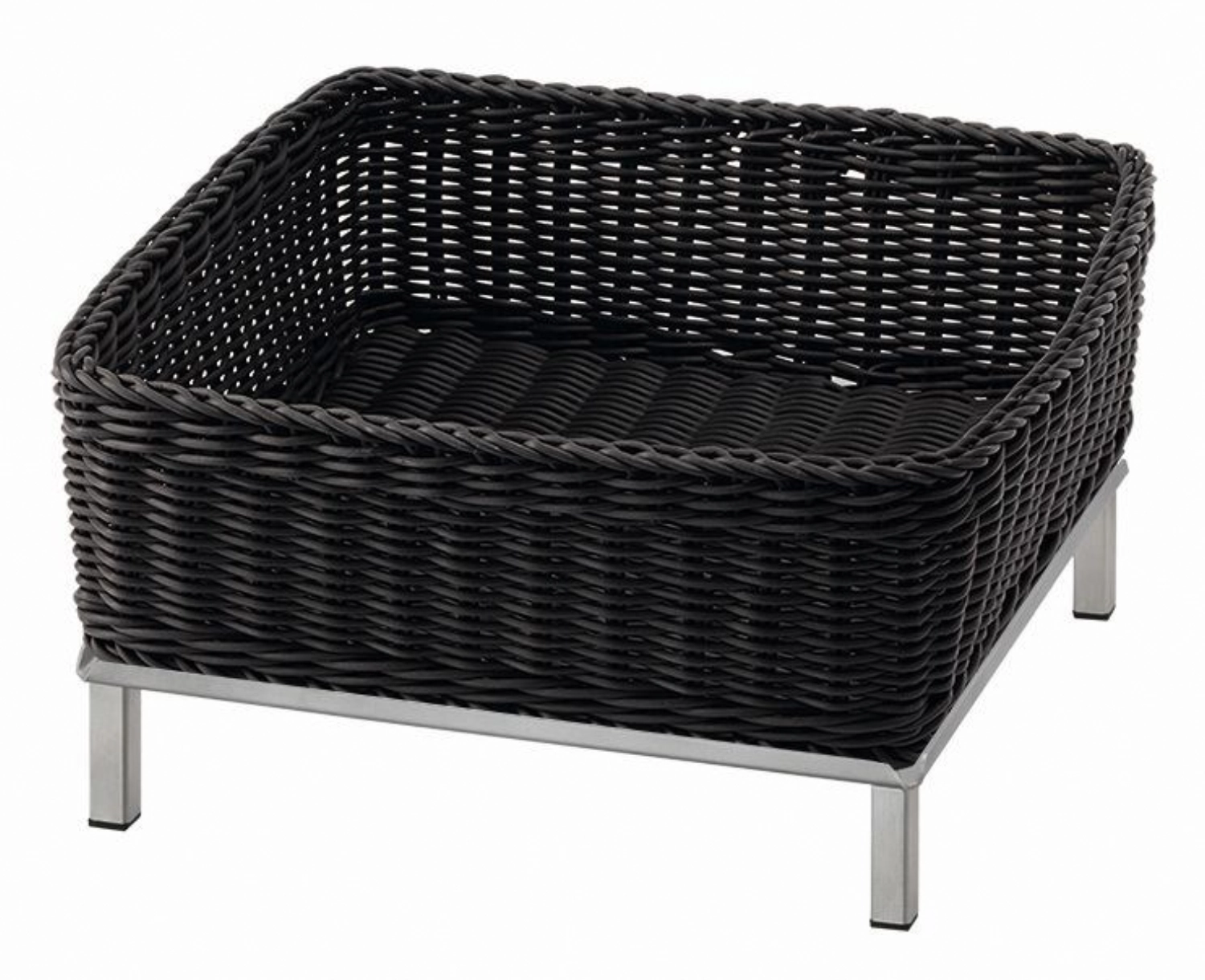 RAISER Brotkorb 33x33cm grey S-Standfuss St. Steel Korb aus