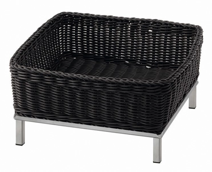 RAISER Brotkorb 33x33cm grey S-Standfuss St. Steel Korb aus