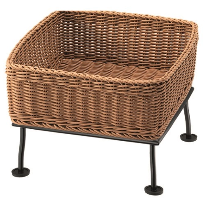 RAISER Brotkorb 33x33cm beige M-Standfuss Black Steel Korb a