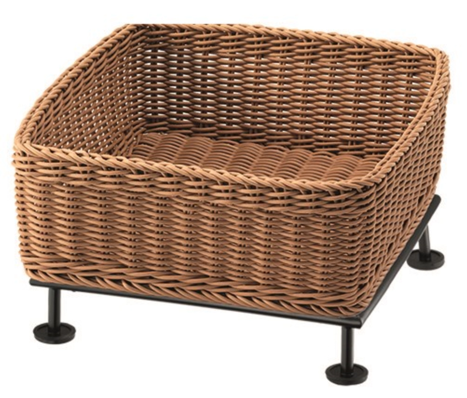 RAISER Brotkorb 33x33cm beige S-Standfuss Black Steel Korb a
