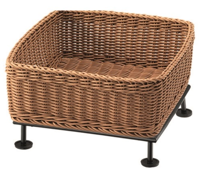 RAISER Brotkorb 33x33cm beige S-Standfuss Black Steel Korb a