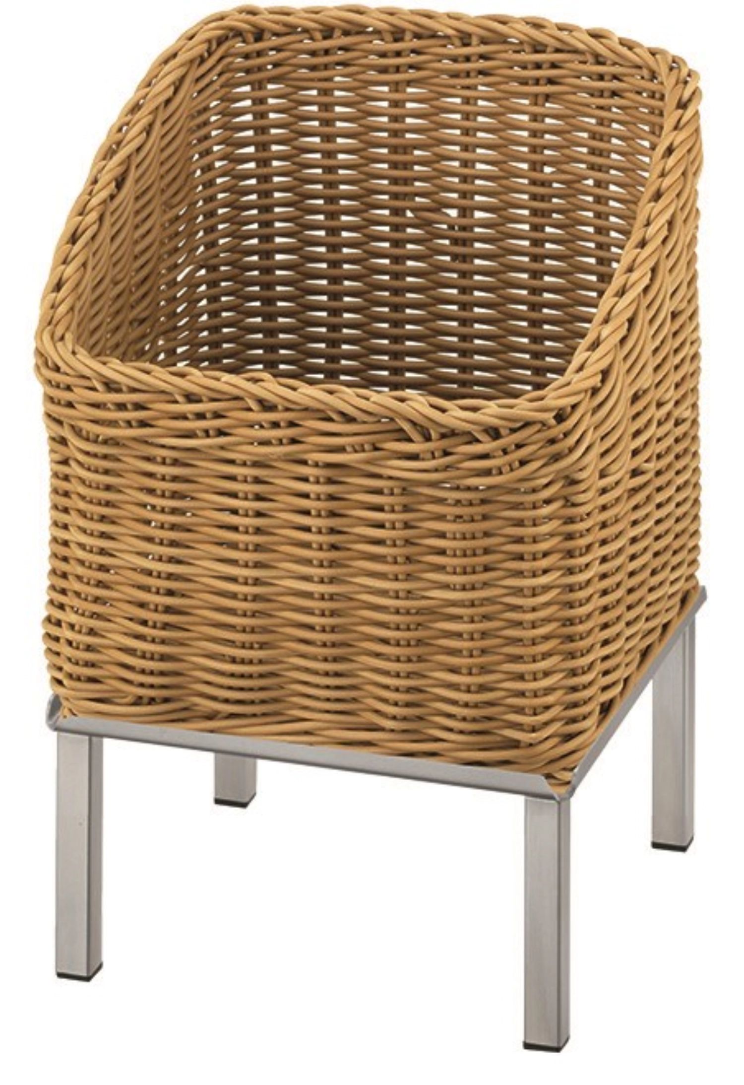 RAISER Brotkorb 23x23cm beige M-Standfuss St. Steel Korb aus