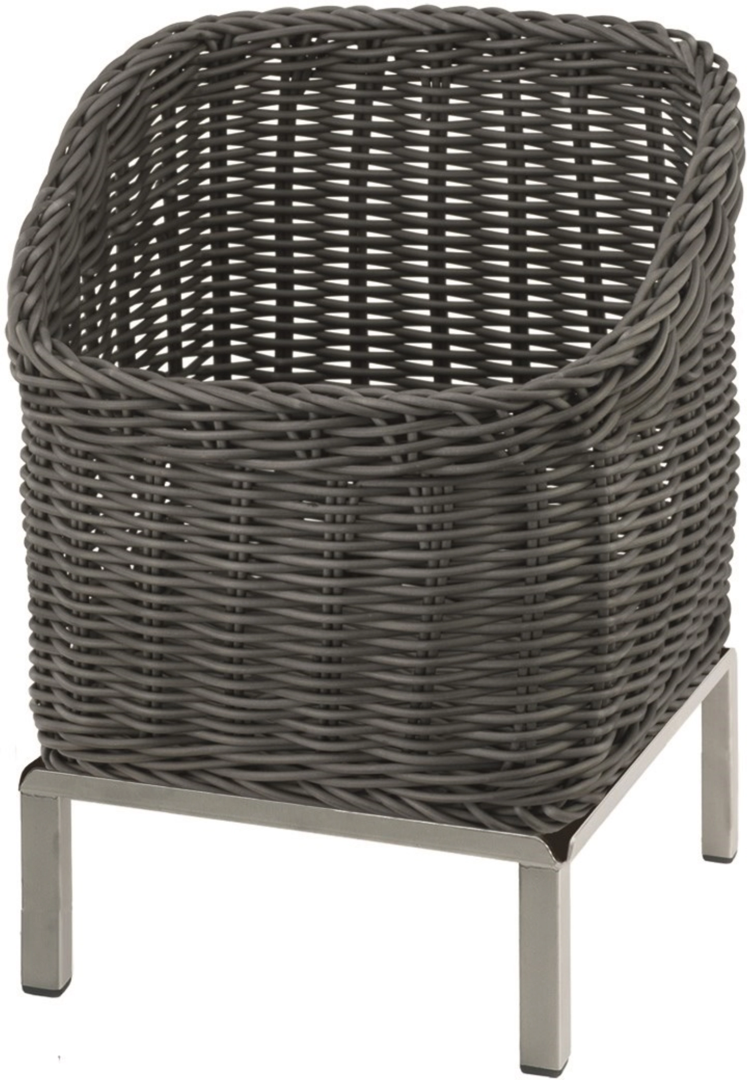 RAISER Brotkorb 23x23cm grey S-Standfuss St. Steel Korb aus