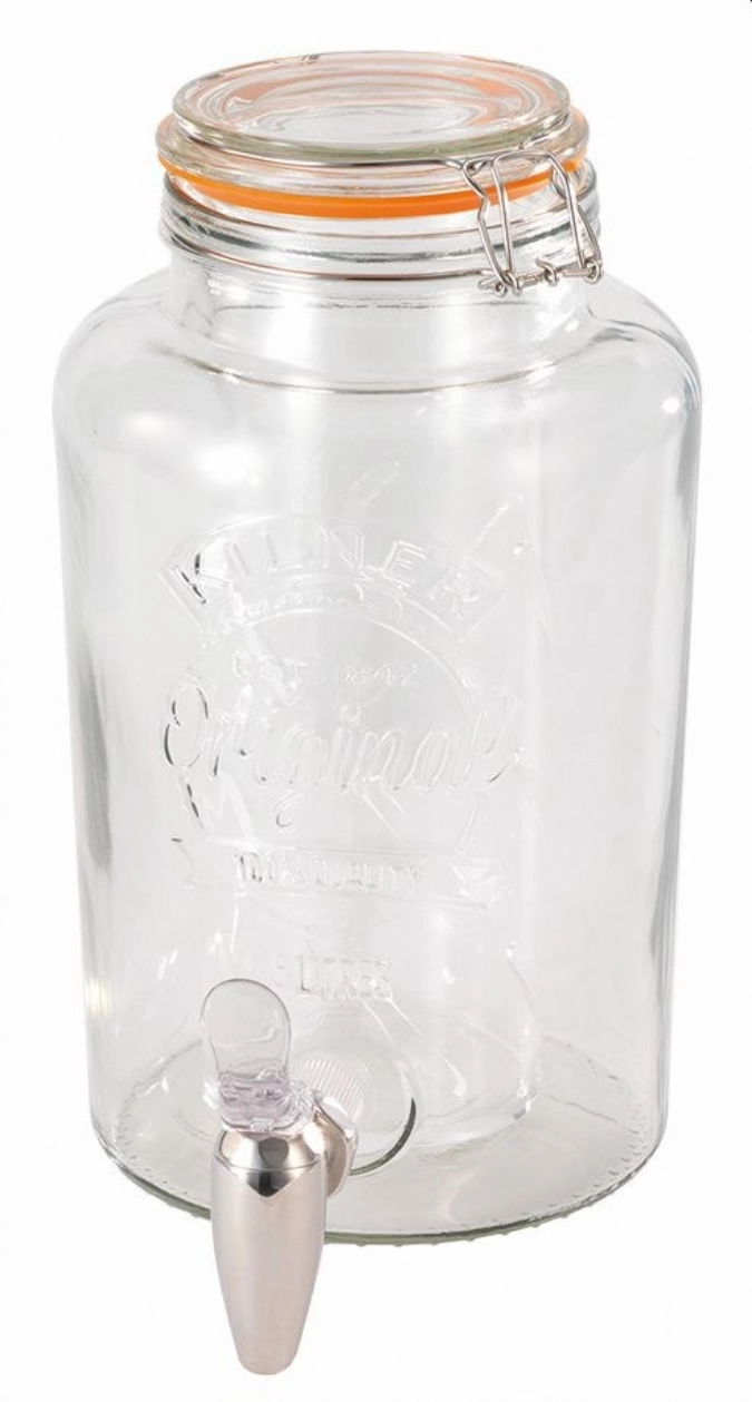 RAISER Glasbehälter 5l mit Bügelverschluss u. Edelstahlhahn