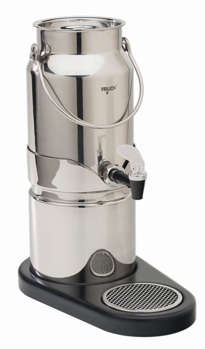 B-LINE Milchkanne 3L Behälter inkl. Deckel aus Edelstahl