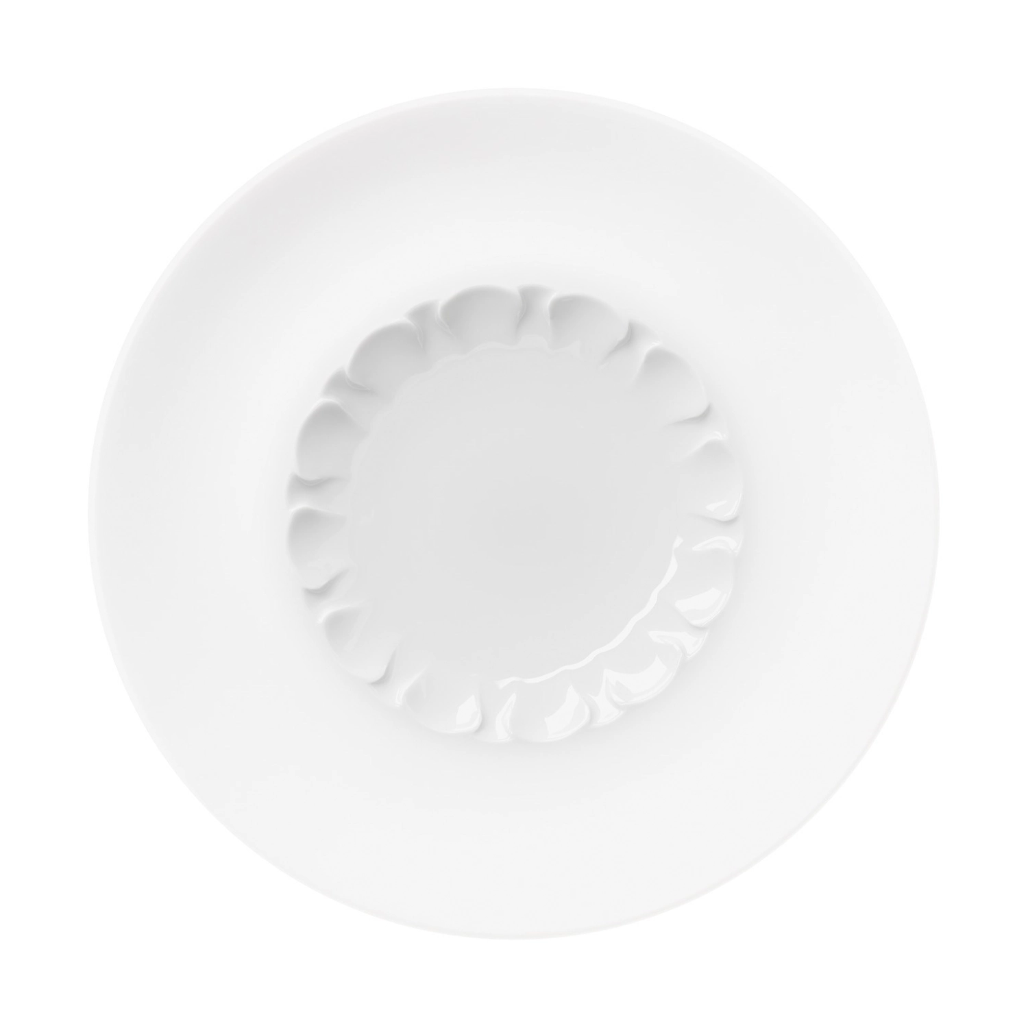 Evolution Assiette a. rebord et miroir texturé